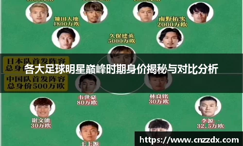 各大足球明星巅峰时期身价揭秘与对比分析